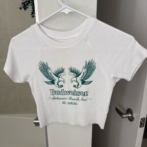 Vintage Budweiser crop top